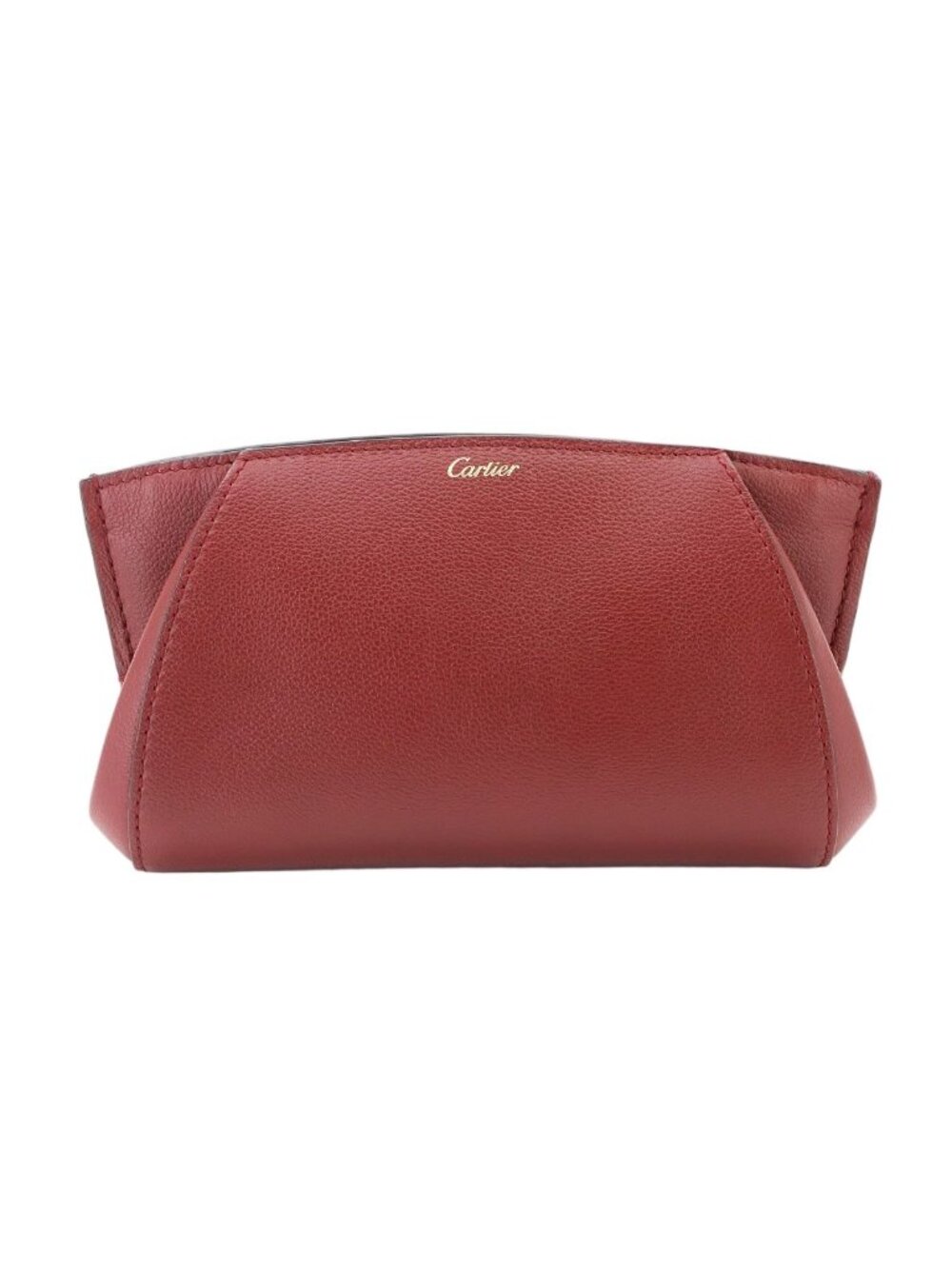 Cartier C de Cartier Clutch Leather Bordeaux Gold